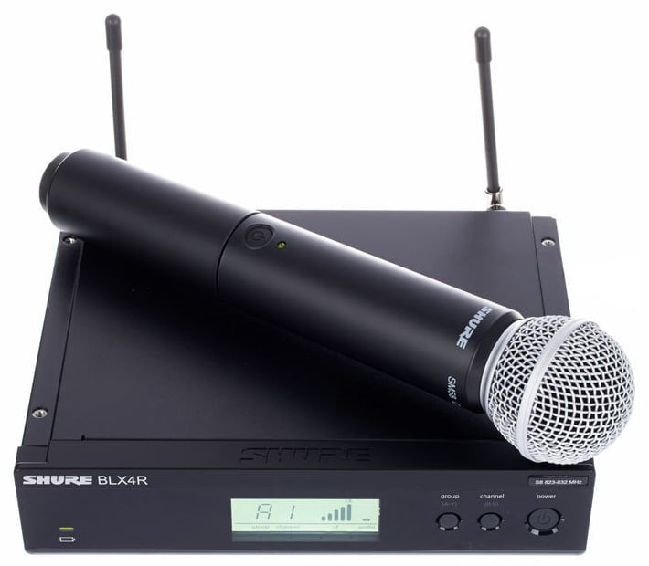 Shure BLX24RE/SM58 Sistema Inalámbrico con Micrófono de Mano 1