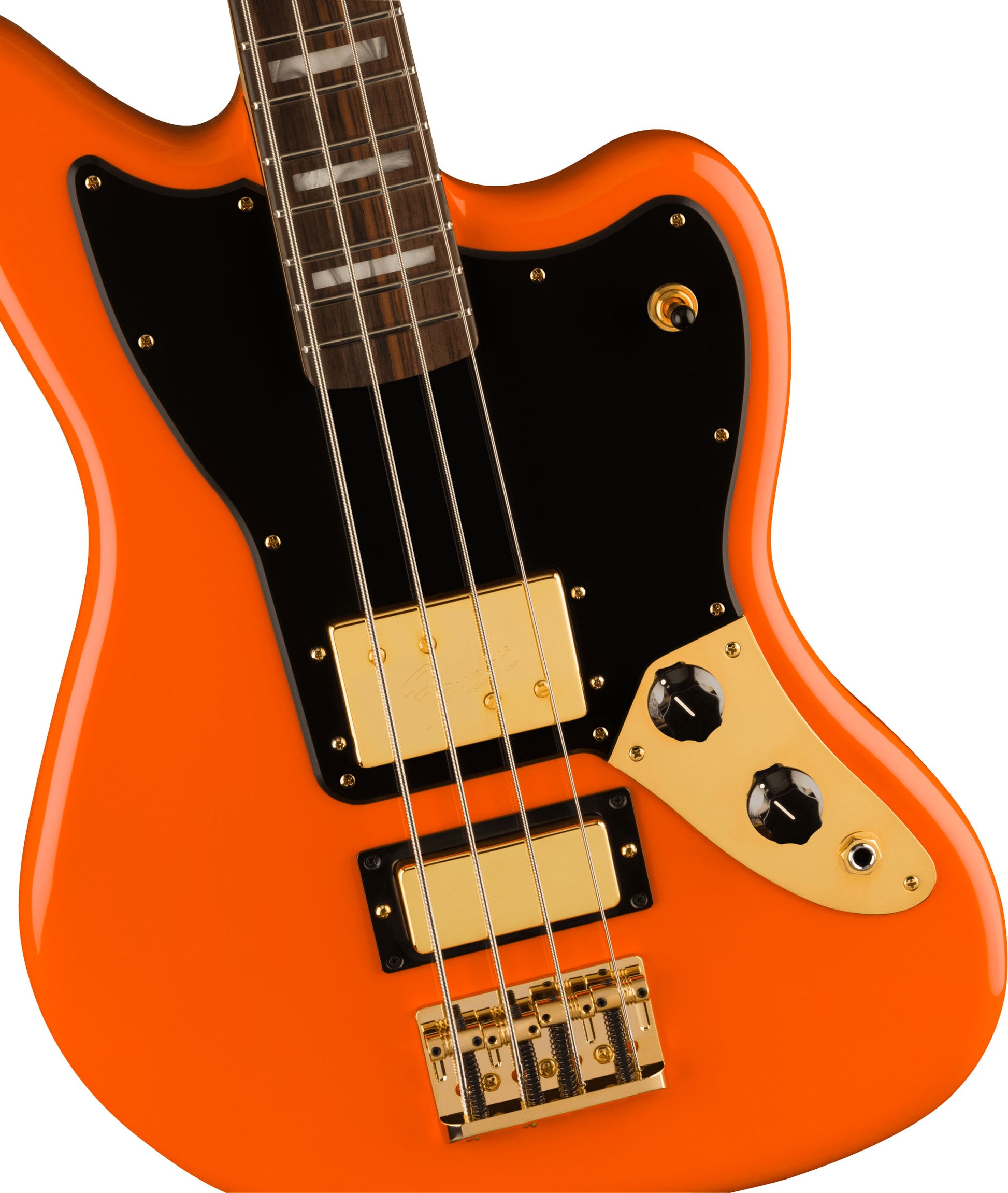 Fender Limited Edition Mike Kerr Jaguar Bass RW Bajo Eléctrico Tigers Blood Orange 4