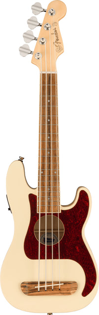 Fender Fullerton Precision Bass WN Ukelele Bajo Electrificado Olympic White 1