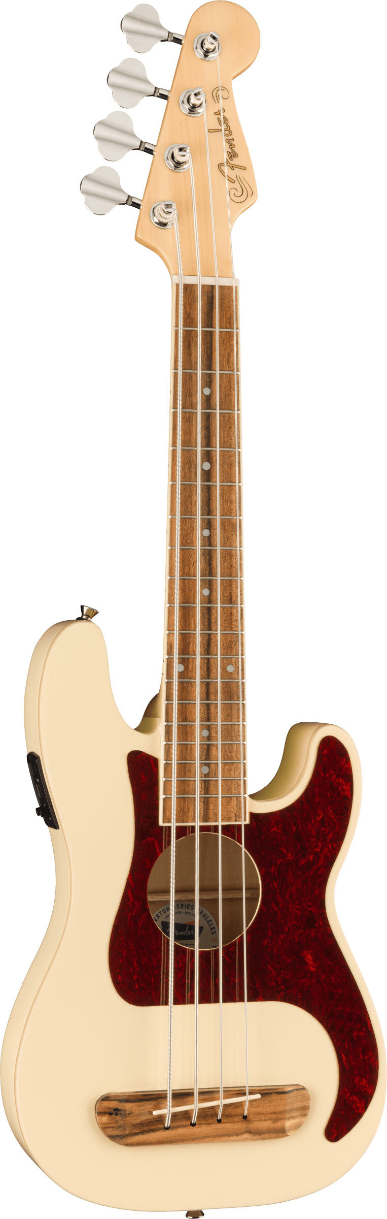 Fender Fullerton Precision Bass WN Ukelele Bajo Electrificado Olympic White 2