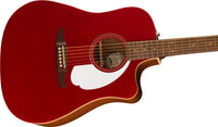 Fender Redondo Player WN Guitarra Electroacústica Candy Apple Red 4