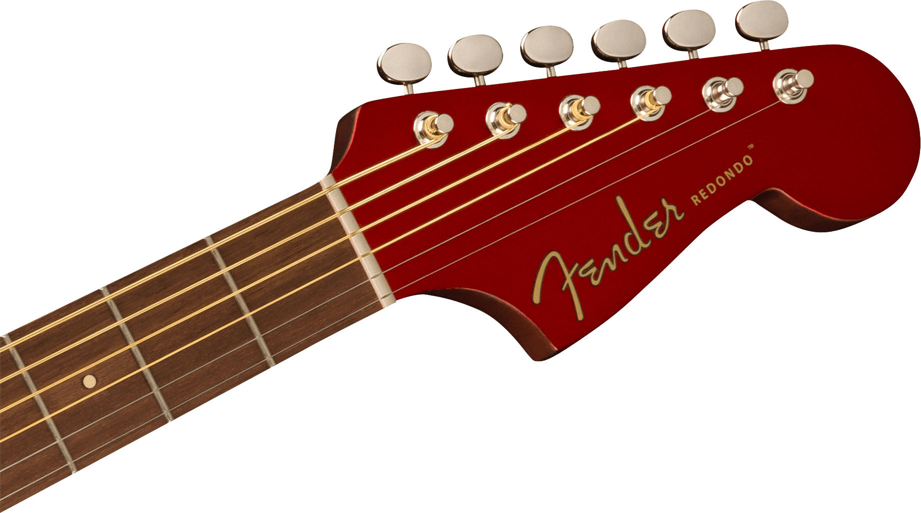 Fender Redondo Player WN Guitarra Electroacústica Candy Apple Red 6