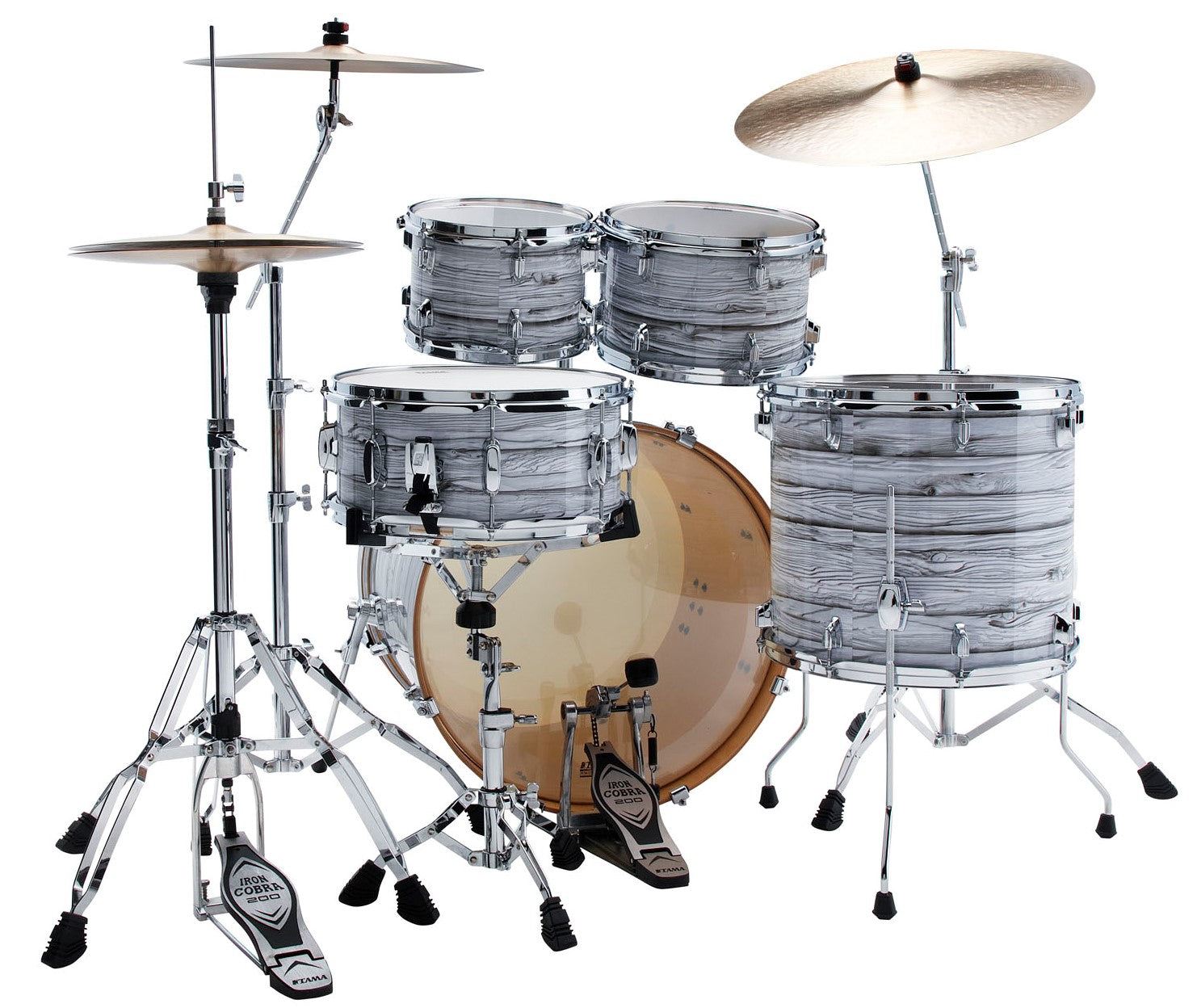 Tama CK52KR+H ICA Superstar Classic Batería Acústica con Herrajes Ice Ash WRap 3