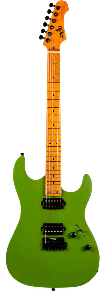 Jet Guitars JS500 HH MGR RW Guitarra Eléctrica Matte Green 1
