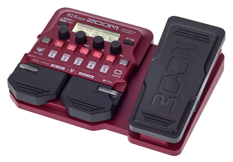 Zoom B1X Four Pedalera Multiefectos para Bajo con Pedal de Expresión 4