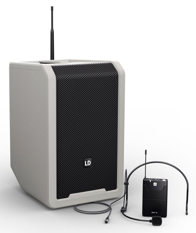 LD Systems ANNY8 BPH B5 G Altavoz PA Bluetooth con Micrófono de Diadema Urban Grey 1