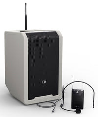 LD Systems ANNY8 BPH B5 G Altavoz PA Bluetooth con Micrófono de Diadema Urban Grey 1