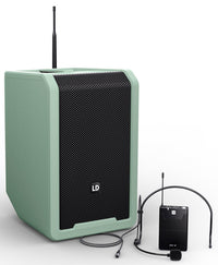 LD Systems ANNY8 BPH B5 GN Altavoz PA Bluetooth con Micrófono de Diadema Adventure Green 1