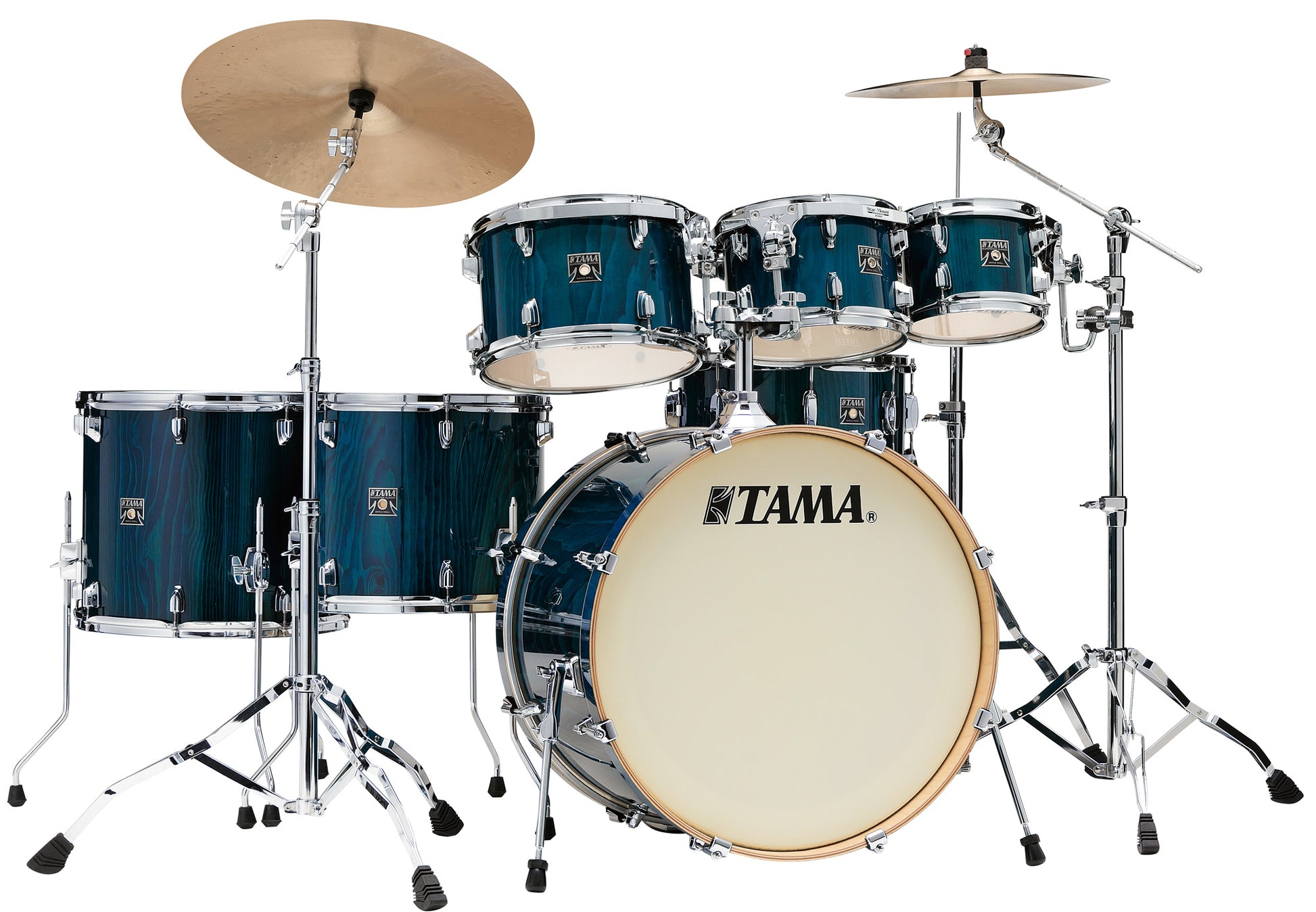 Tama CL72RS PGHP Superstar Classic Batería Acústica Gloss Sapphire Lacebark Pine 20