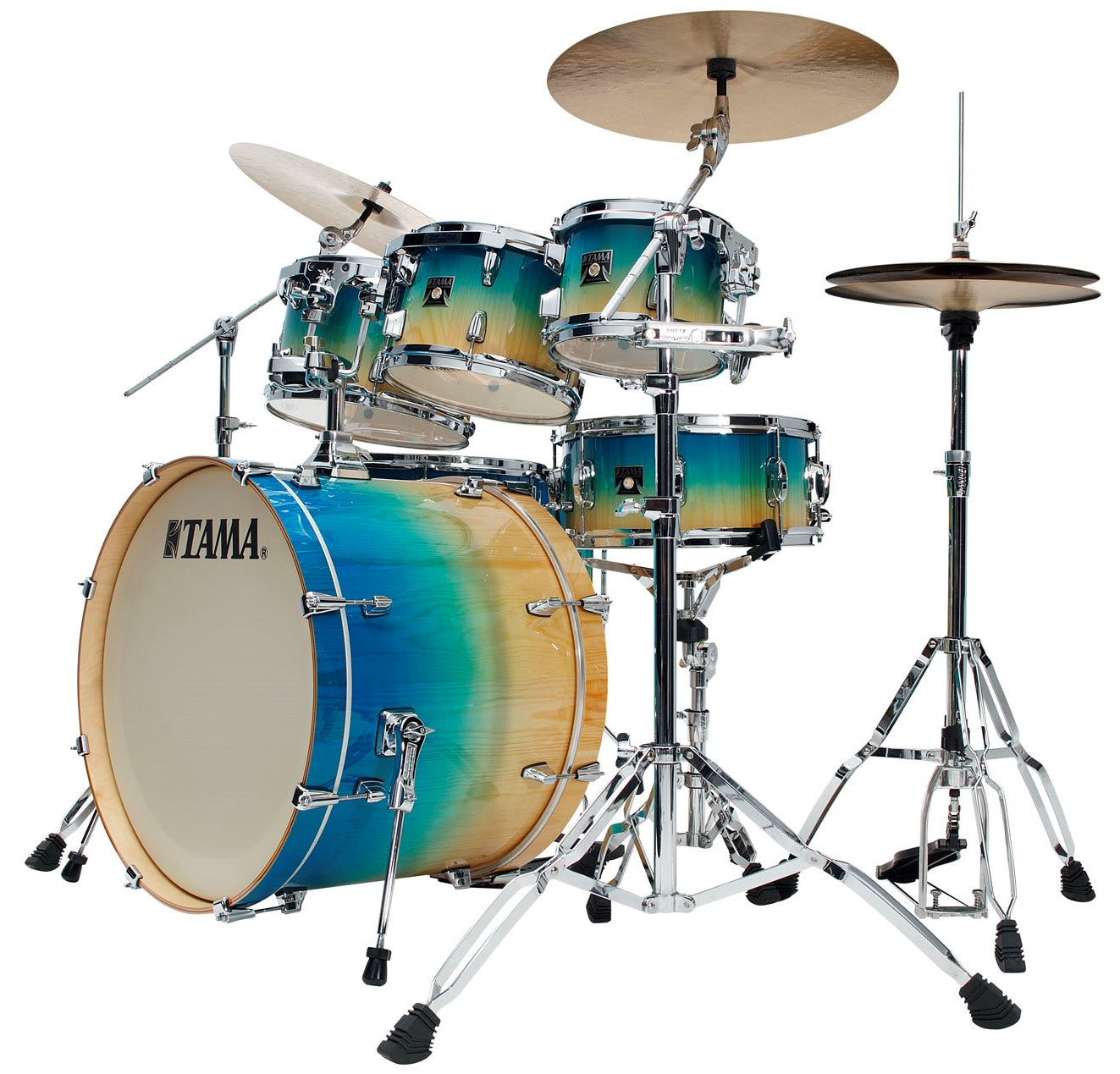 Tama Cl72RS PCLP Superstarclassic Batería Acústica Caribbean Lacebark Pine Fade 2