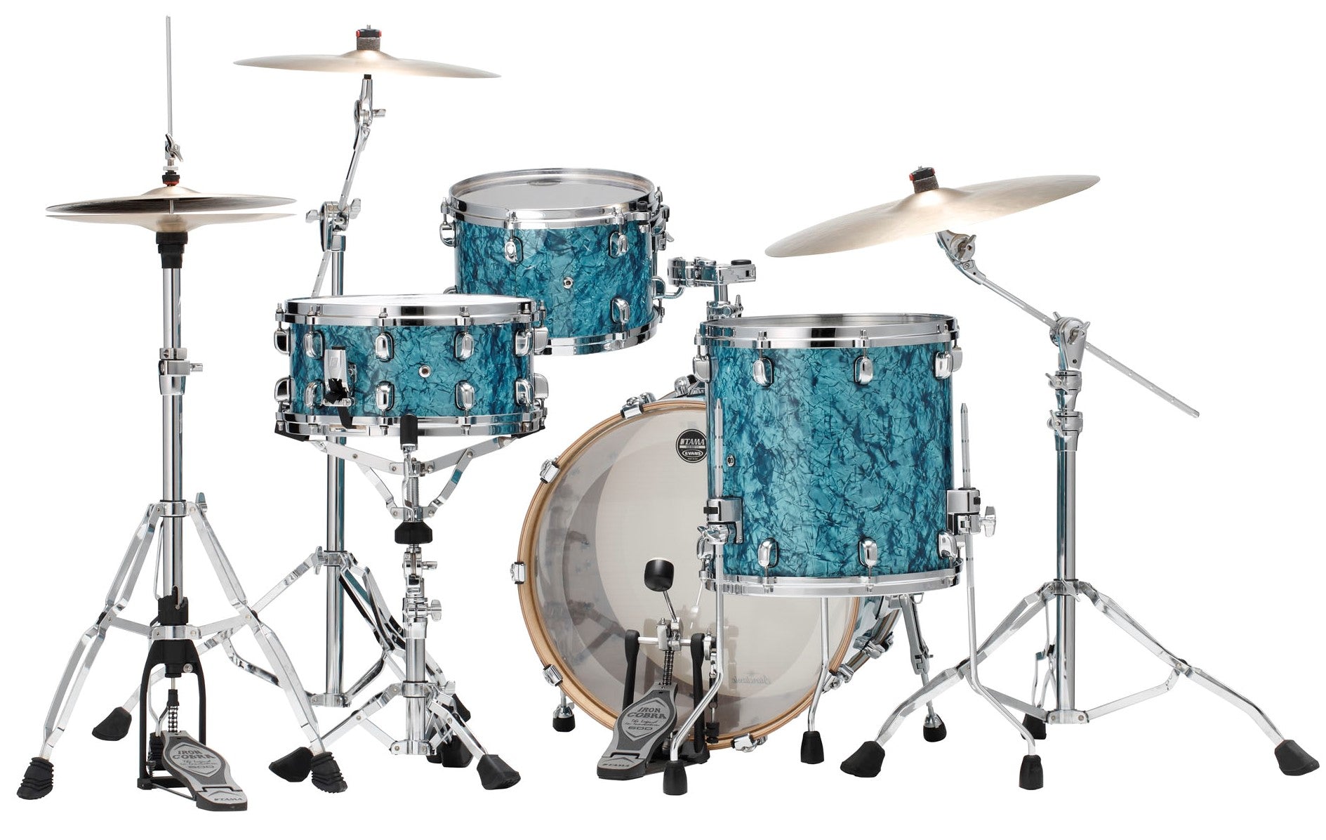 Tama WBR30RS TQP Starclassic Walnut Birch Batería Acústica Turquoise Pearl 3