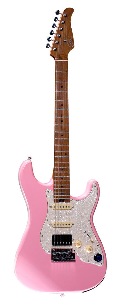 Mooer GTRS S801 PK Guitarra Eléctrica con Efectos Rosa 1