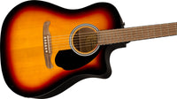 Fender FA125CE 2022 WN Guitarra Electroacústica Dreadnought Sunburst 4