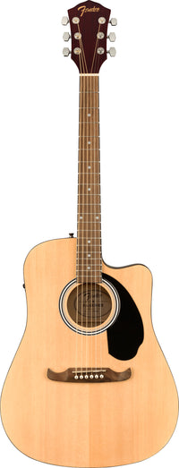 Fender FA125CE 2022 WN Guitarra Electroacústica Dreadnought Natural 1