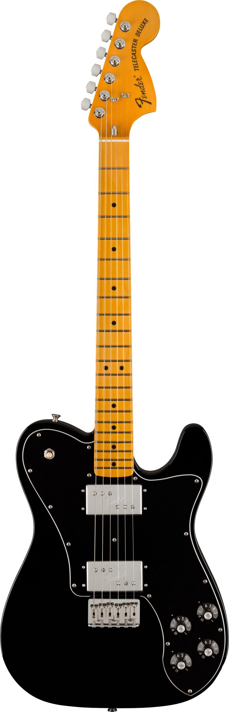 Fender American Vintage II 1975 Telecaster Deluxe MN Guitarra Eléctrica Negra 1