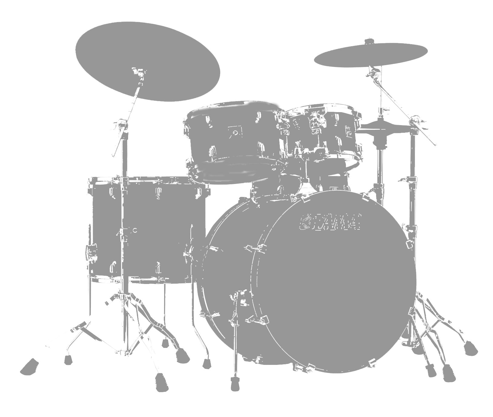 Tama TW42RZS GAQ Star Walnut Batería Acústica Grand Aqua Blue 1