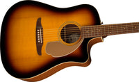 Fender Redondo Player WN Guitarra Electroacústica Sunburst 4