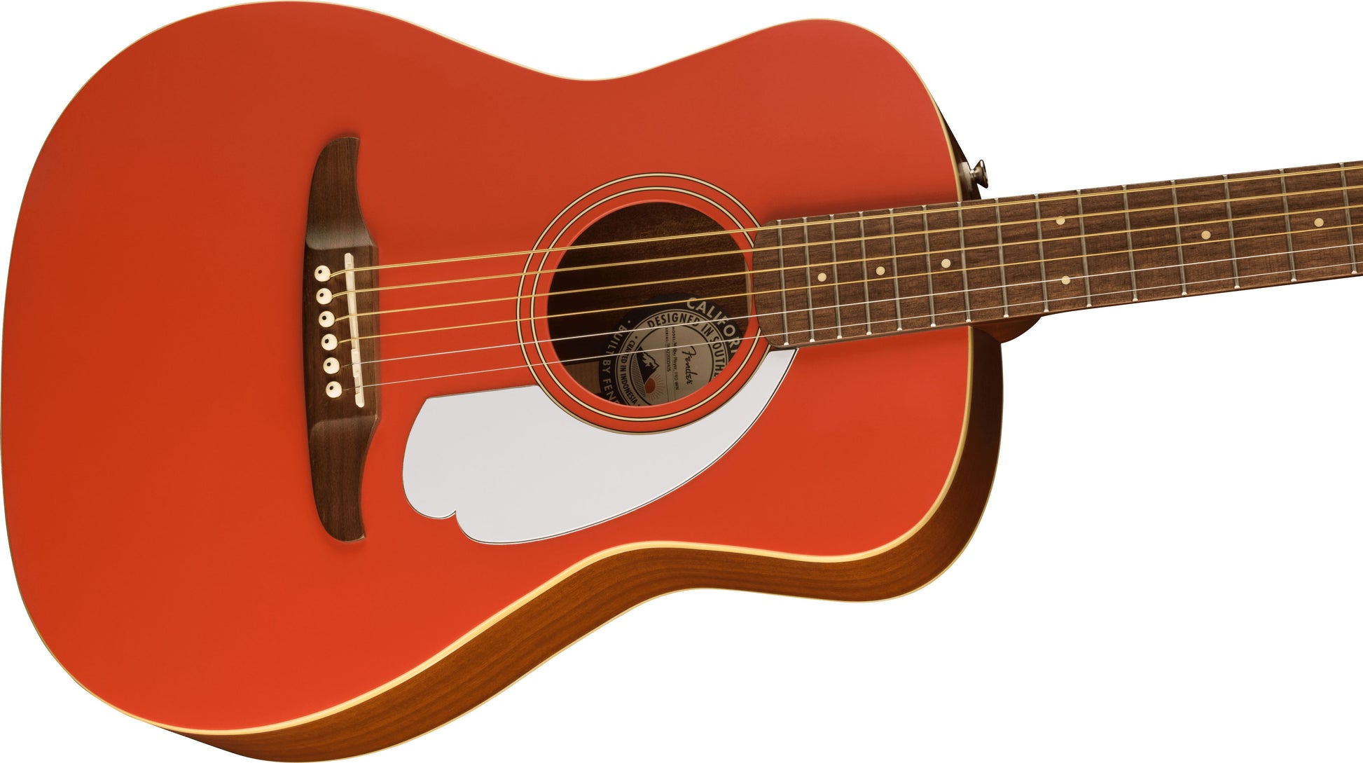 Fender Malibu Player WN Guitarra Electroacústica Fiesta Red 4