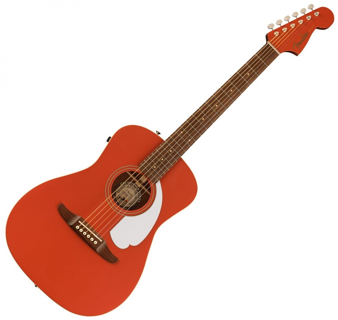 Fender Malibu Player WN Guitarra Electroacústica Fiesta Red 8