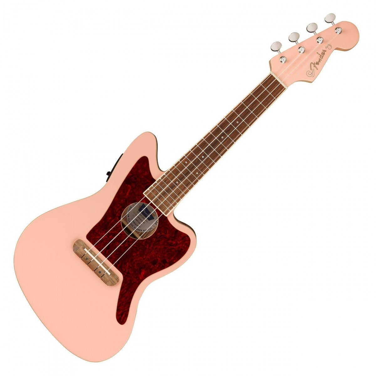 Fender Fullerton Jazzmaster WN Ukelele Electrificado Shell Pink 8