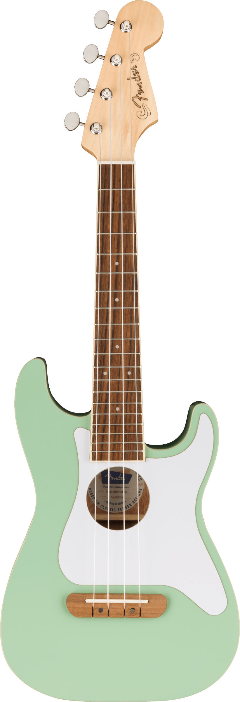 Fender Fullerton Stratocaster WN Ukelele Electrificado Surf Green 1