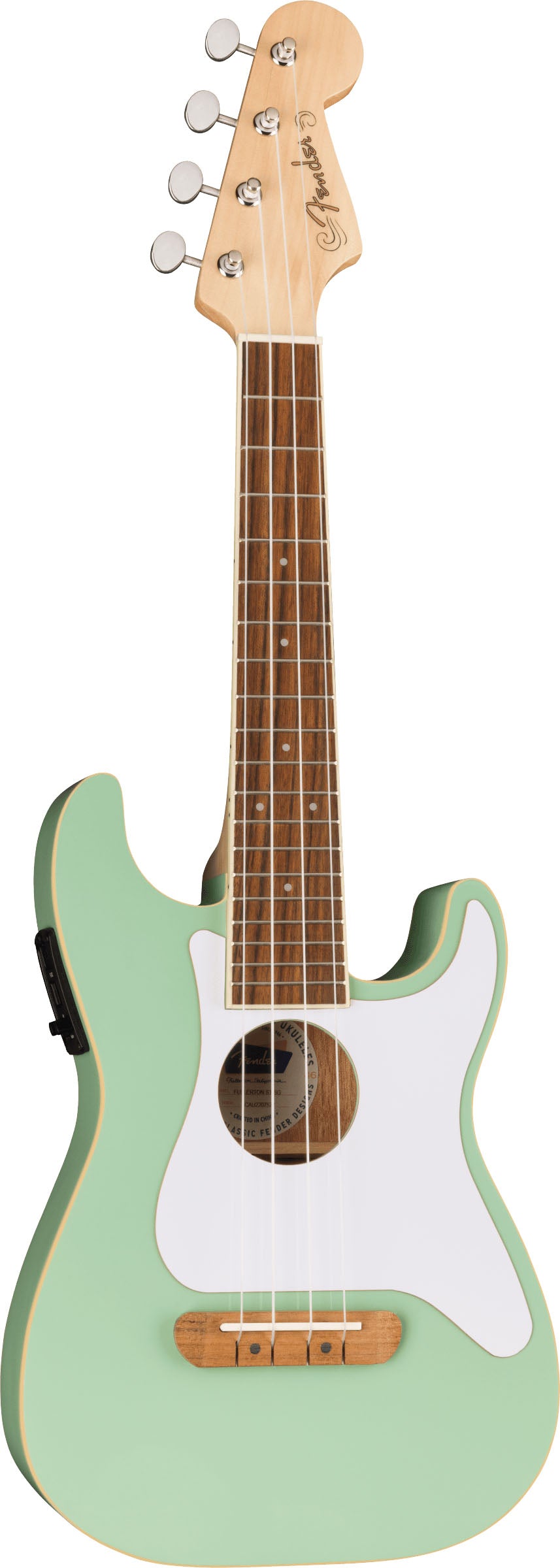 Fender Fullerton Stratocaster WN Ukelele Electrificado Surf Green 2