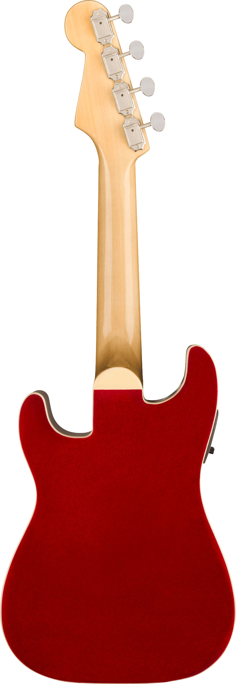 Fender Fullerton Stratocaster WN Ukelele Electrificado Candy Apple Red 3