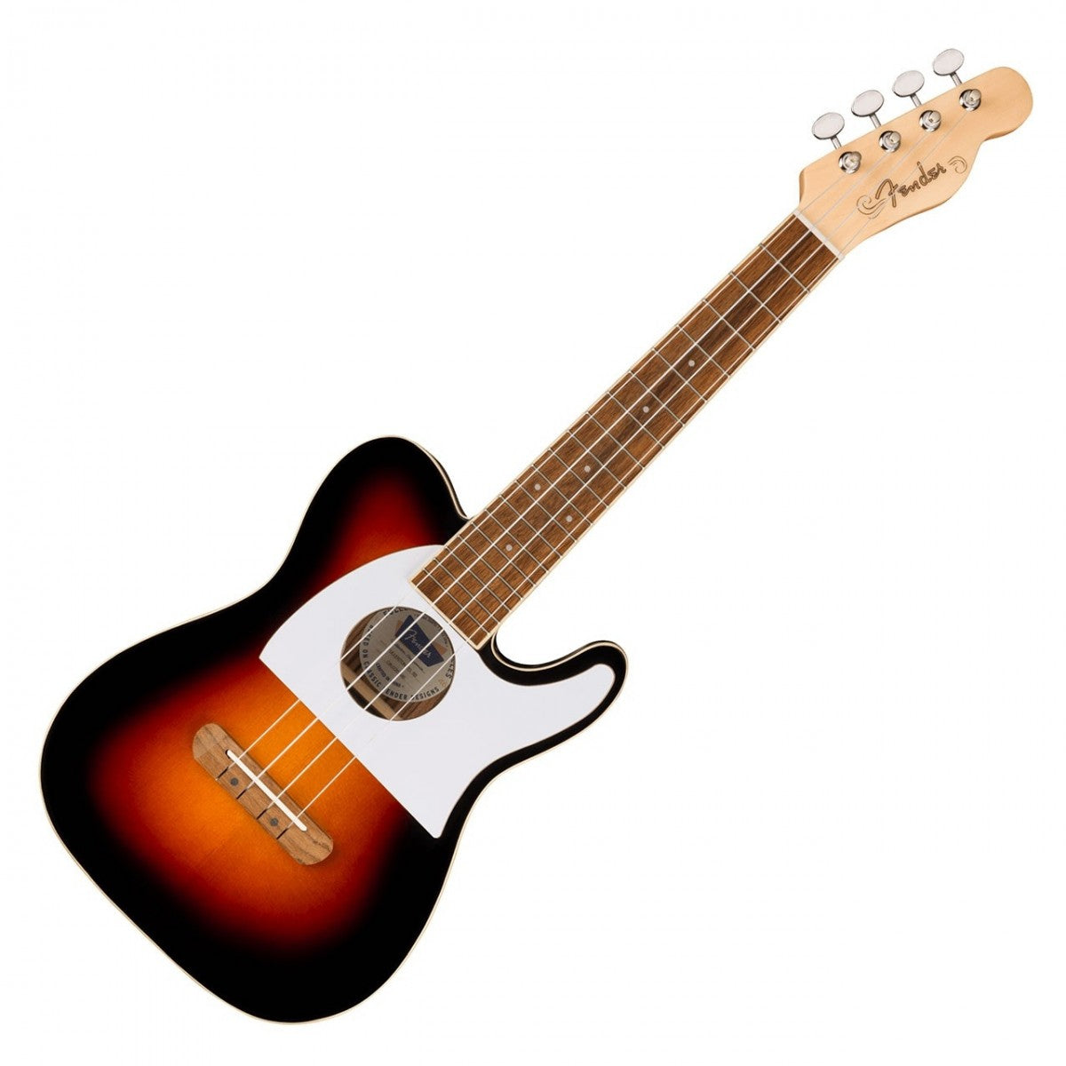 Fender Fullerton Telecaster WN Ukelele Electrificado 2 Colores Sunburst 8