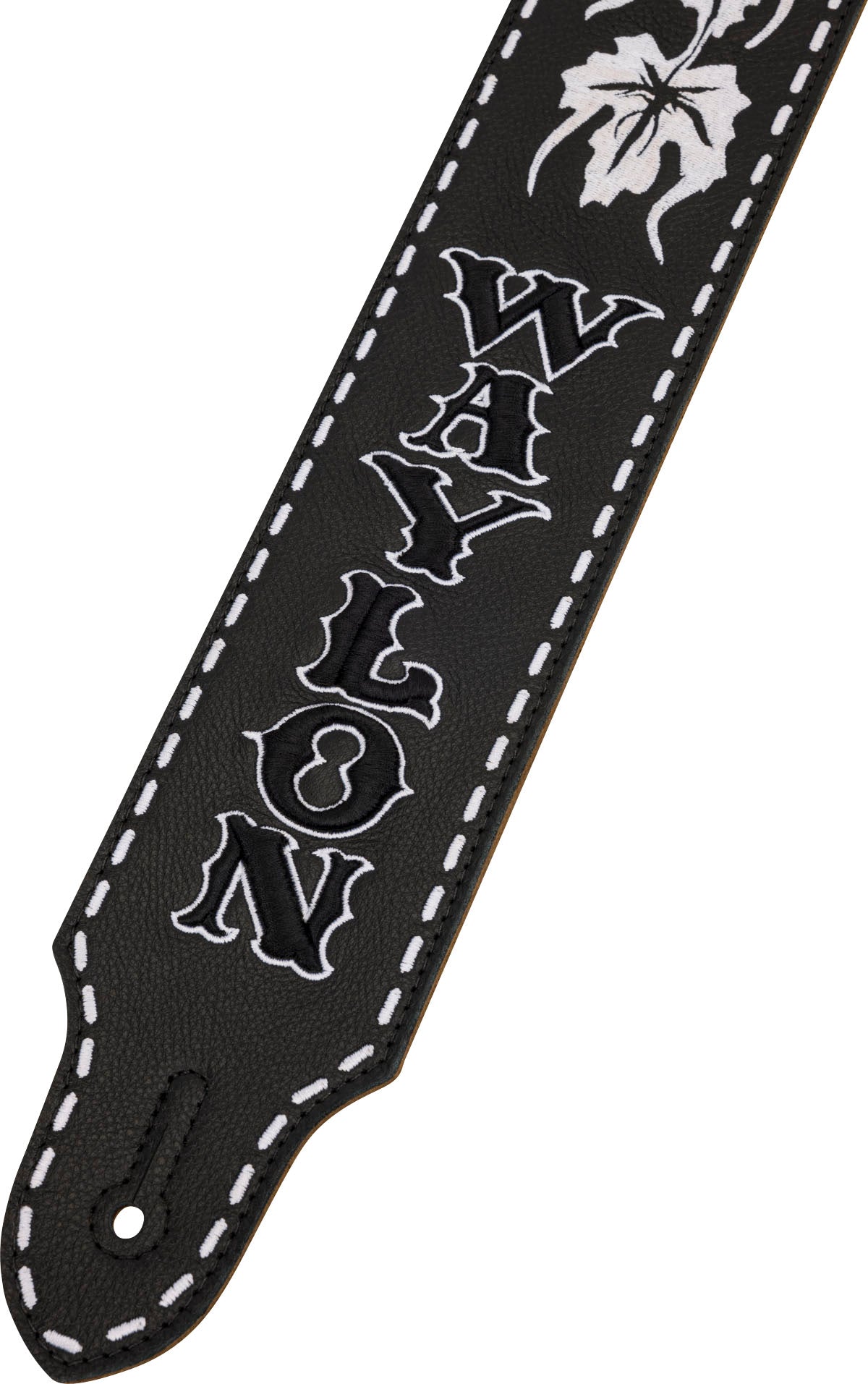 Fender 0990650110 Waylon Jennings Signature Strap Black Correa Guitarra Negra 2