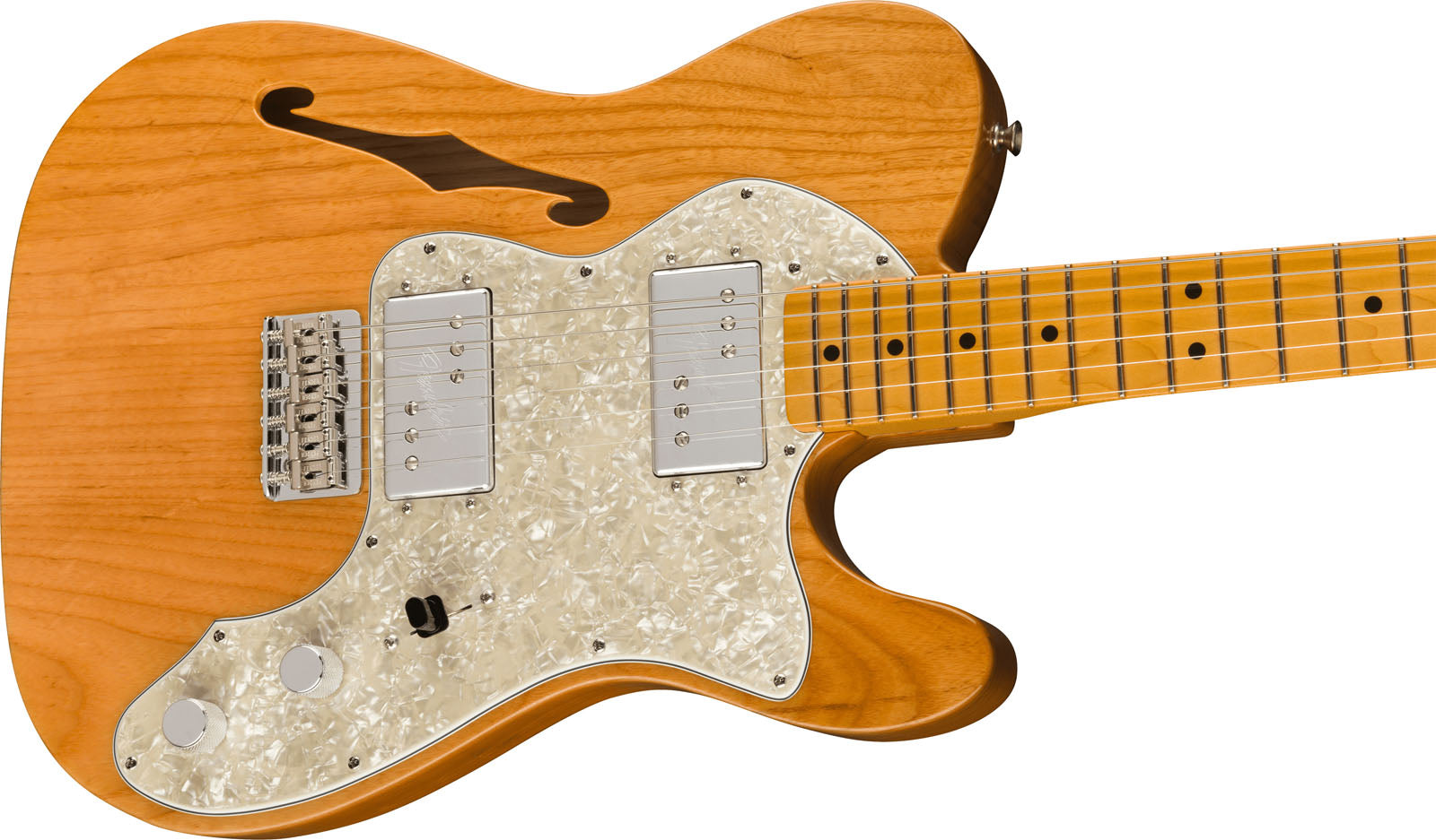 Fender American Vintage II 1972 Telecaster Thinline MN Guitarra Eléctrica Aged Natural 3