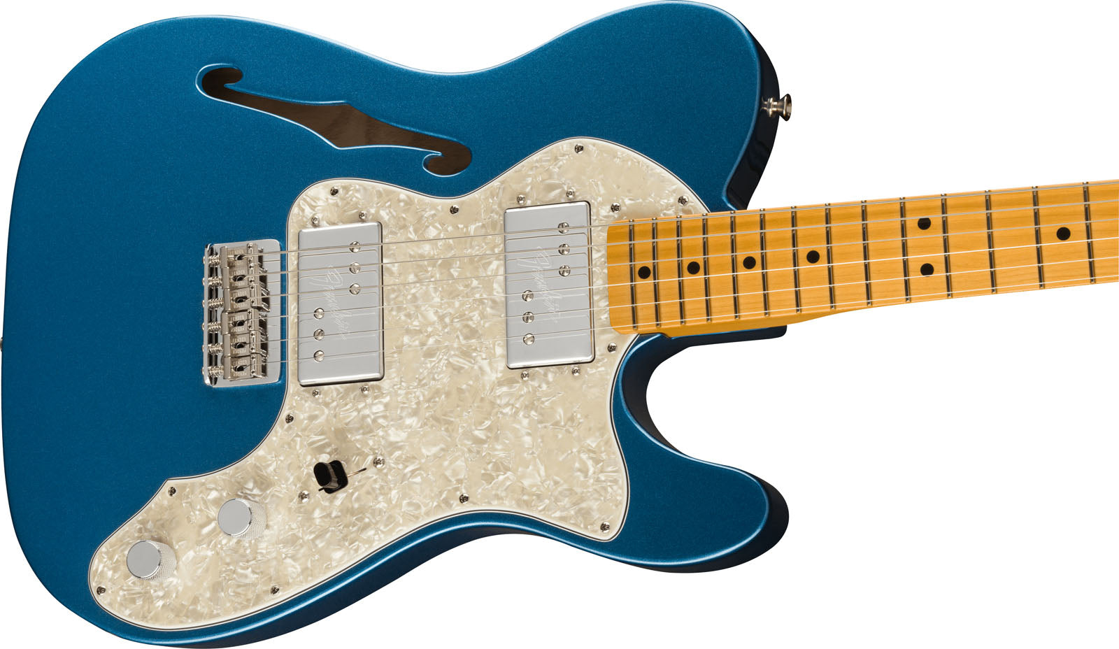 Fender American Vintage II 1972 Telecaster Thinline MN Guitarra Eléctrica Lake Placid Blue 3