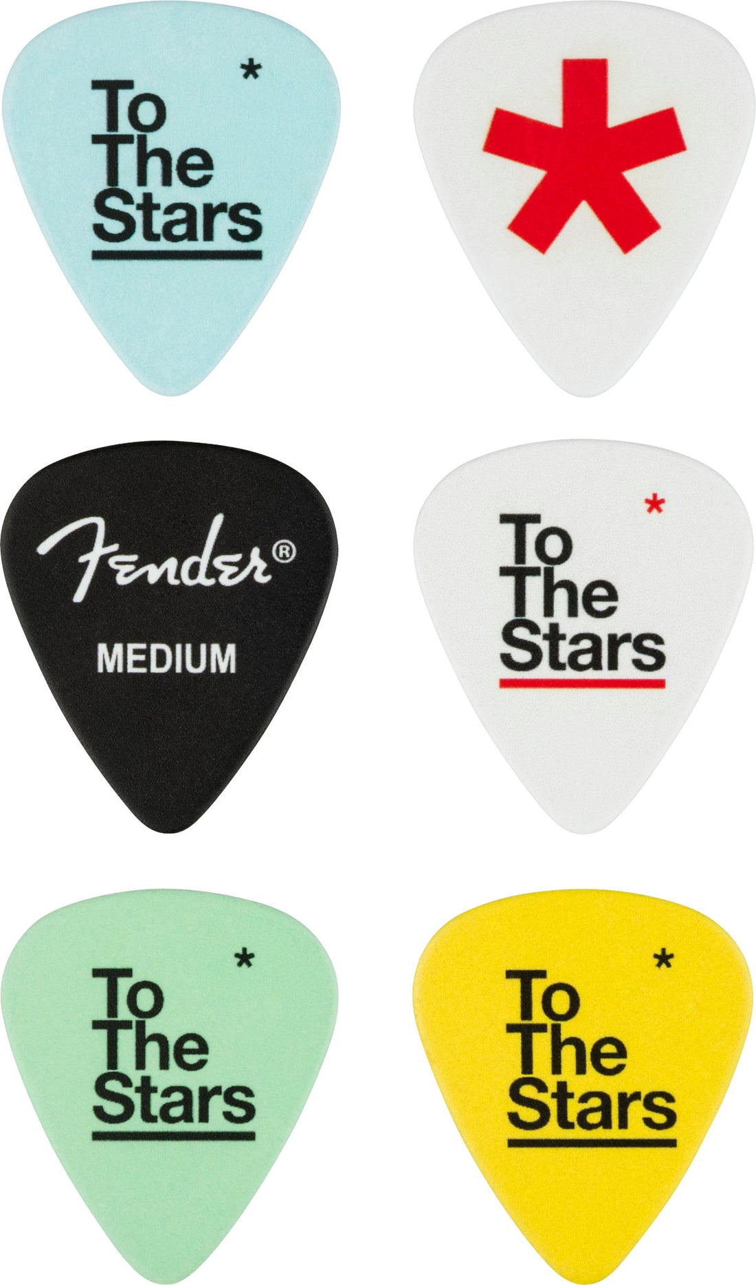 Fender 1980351463 Tom Delonge 351 Celluloid Pack 6 Puas 1