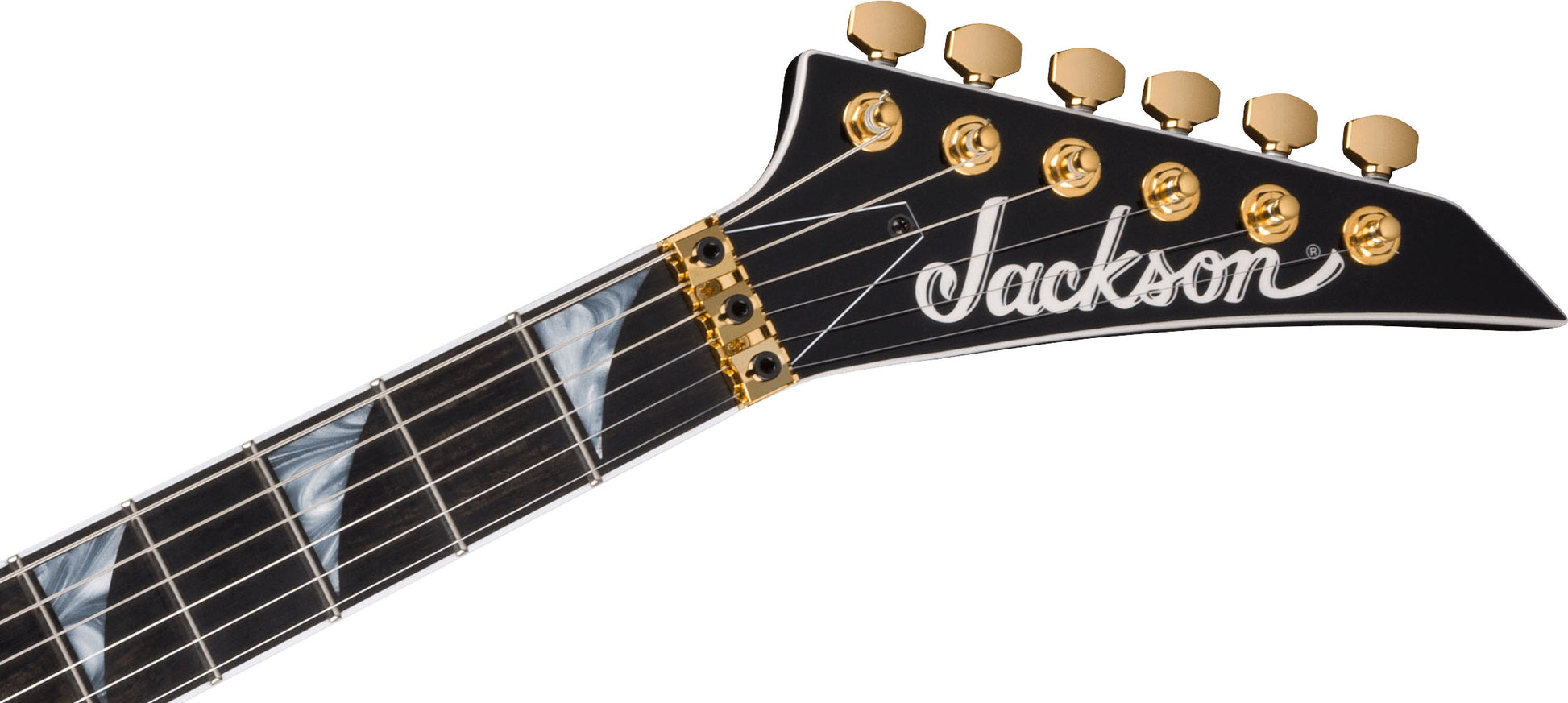 Jackson RR24MG MJ Series Rhoads EB Guitarra Eléctrica Black with Yellow Pinstripes 5