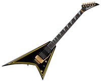 Jackson RR24MG MJ Series Rhoads EB Guitarra Eléctrica Black with Yellow Pinstripes 7