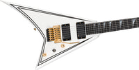 Jackson RR24MG MJ Series Rhoads EB Guitarra Eléctrica White with Black Pinstripes 3