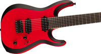 Jackson Pro Plus Dinky Modern MDK7 HT EB Guitarra Eléctrica 7 Cuerdas Sat. Red Black Bevels 3