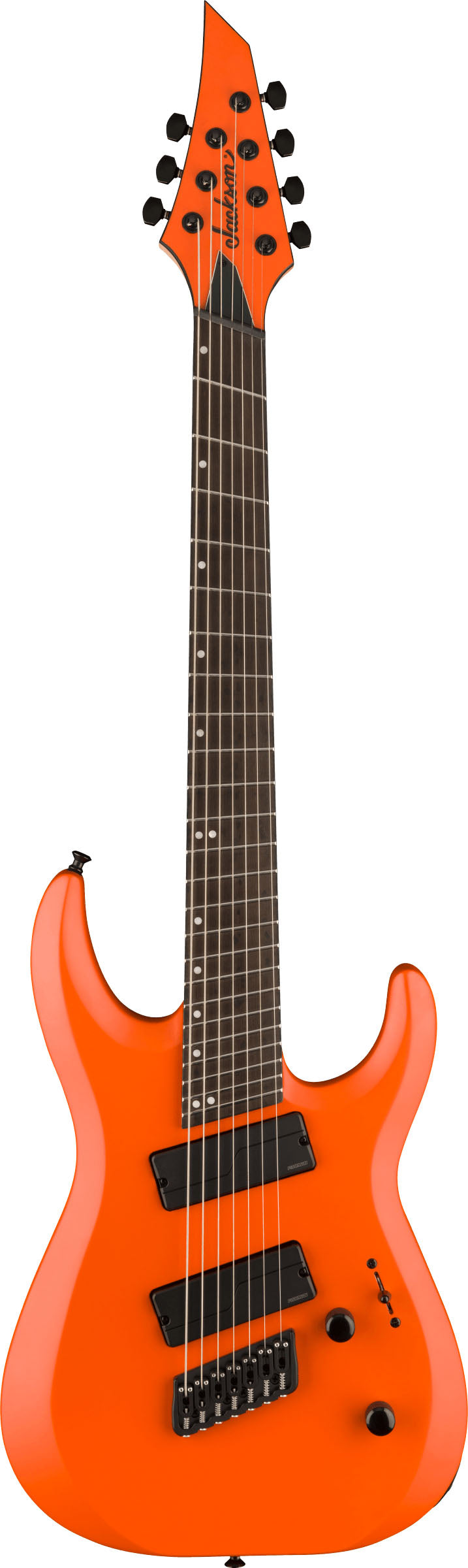 Jackson Pro Plus Dinky Modern HT7 MS EB Guitarra Eléctrica 7 Cuerdas Satin Orange Crush 1