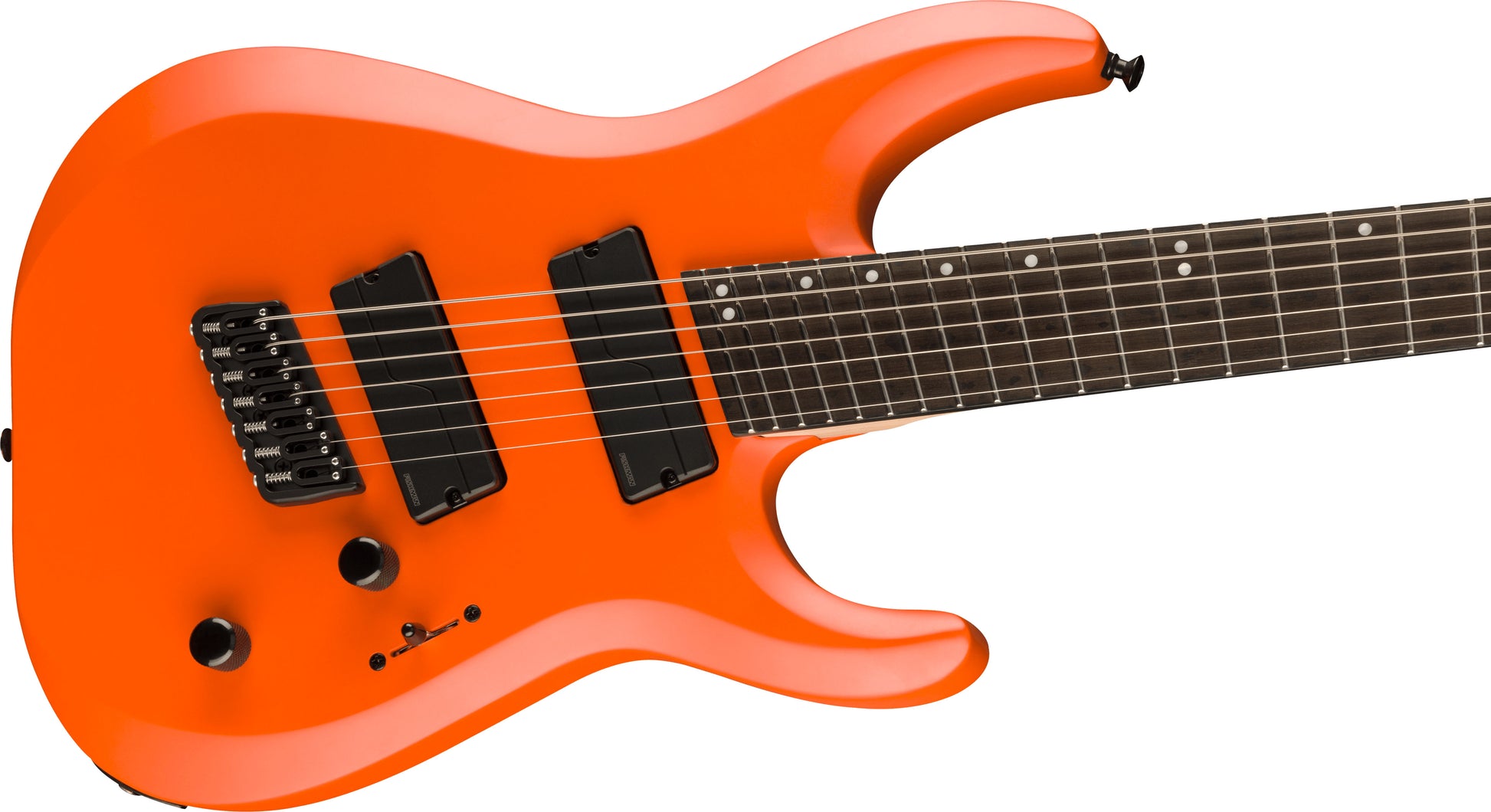 Jackson Pro Plus Dinky Modern HT7 MS EB Guitarra Eléctrica 7 Cuerdas Satin Orange Crush 3