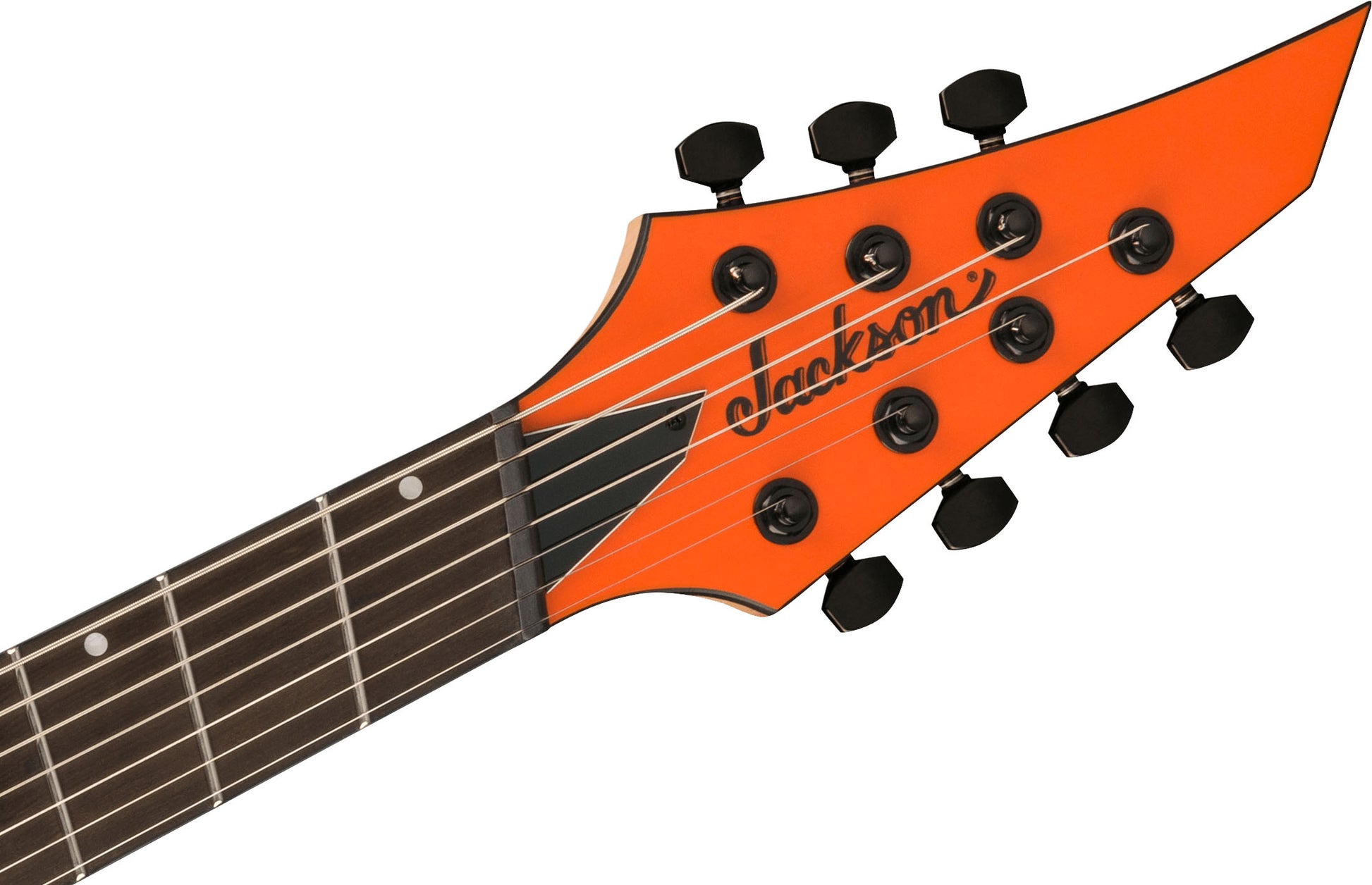 Jackson Pro Plus Dinky Modern HT7 MS EB Guitarra Eléctrica 7 Cuerdas Satin Orange Crush 5