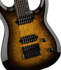 Jackson Pro Plus Dinky Modern EVTN7 EB Guitarra Eléctrica 7 Cuerdas Gold Sparkle 4