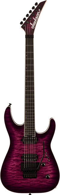 Jackson Pro Plus Series Dinky DKAQ EB Guitarra Eléctrica Transparent Purple Burst 1