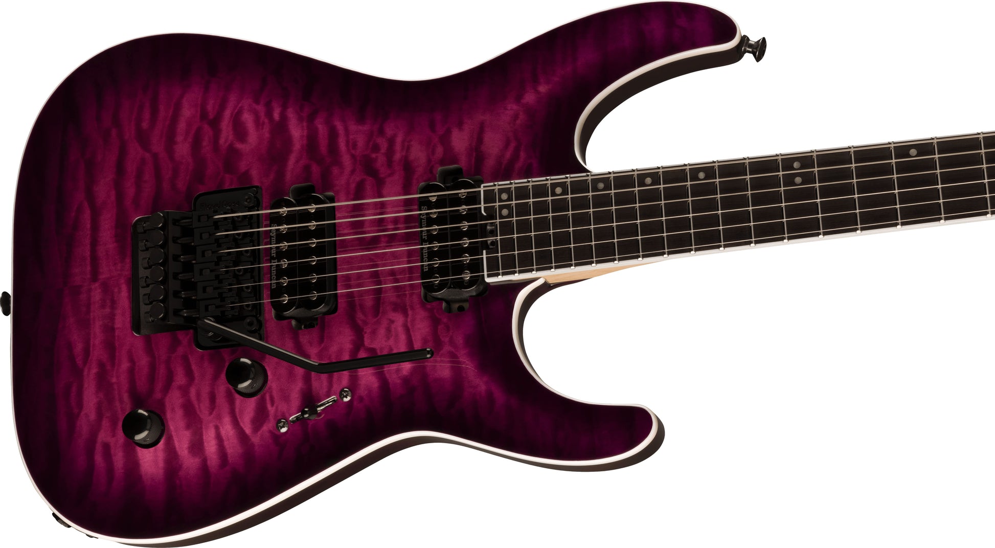 Jackson Pro Plus Series Dinky DKAQ EB Guitarra Eléctrica Transparent Purple Burst 3