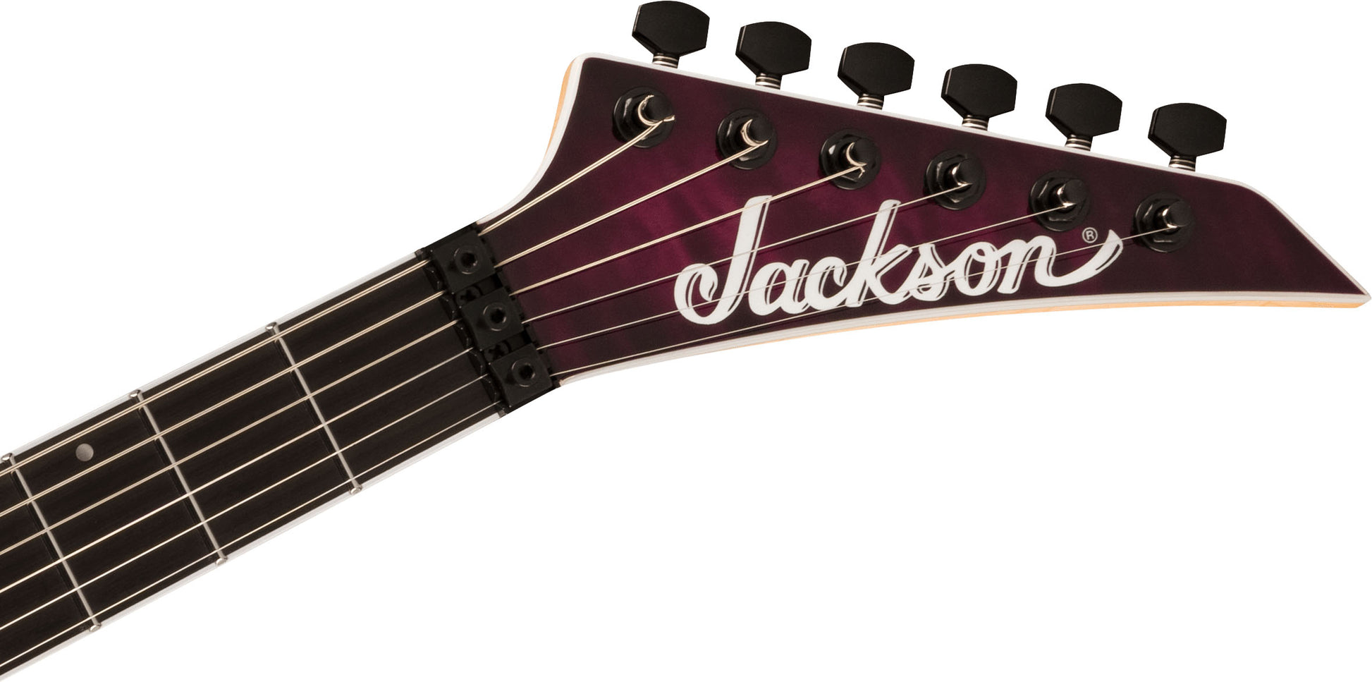 Jackson Pro Plus Series Dinky DKAQ EB Guitarra Eléctrica Transparent Purple Burst 5