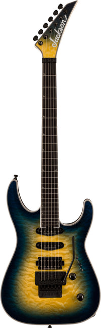 Jackson Pro Plus Series Soloist SLA3Q EB Guitarra Eléctrica Amber Blue Burst 1