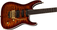 Jackson Pro Plus Series Soloist SLA3Q EB Guitarra Eléctrica Amber Tiger Eye 3