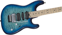 Charvel MJ San Dimas Style 1 HSH FR M QM MN Guitarra Eléctrica Caribbean Burst 4