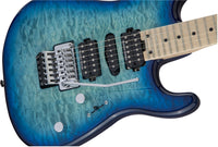 Charvel MJ San Dimas Style 1 HSH FR M QM MN Guitarra Eléctrica Caribbean Burst 5