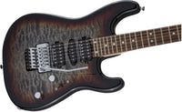 Charvel MJ San Dimas Style 1 HSH FR QM PF Guitarra Eléctrica Midnight Glow 5