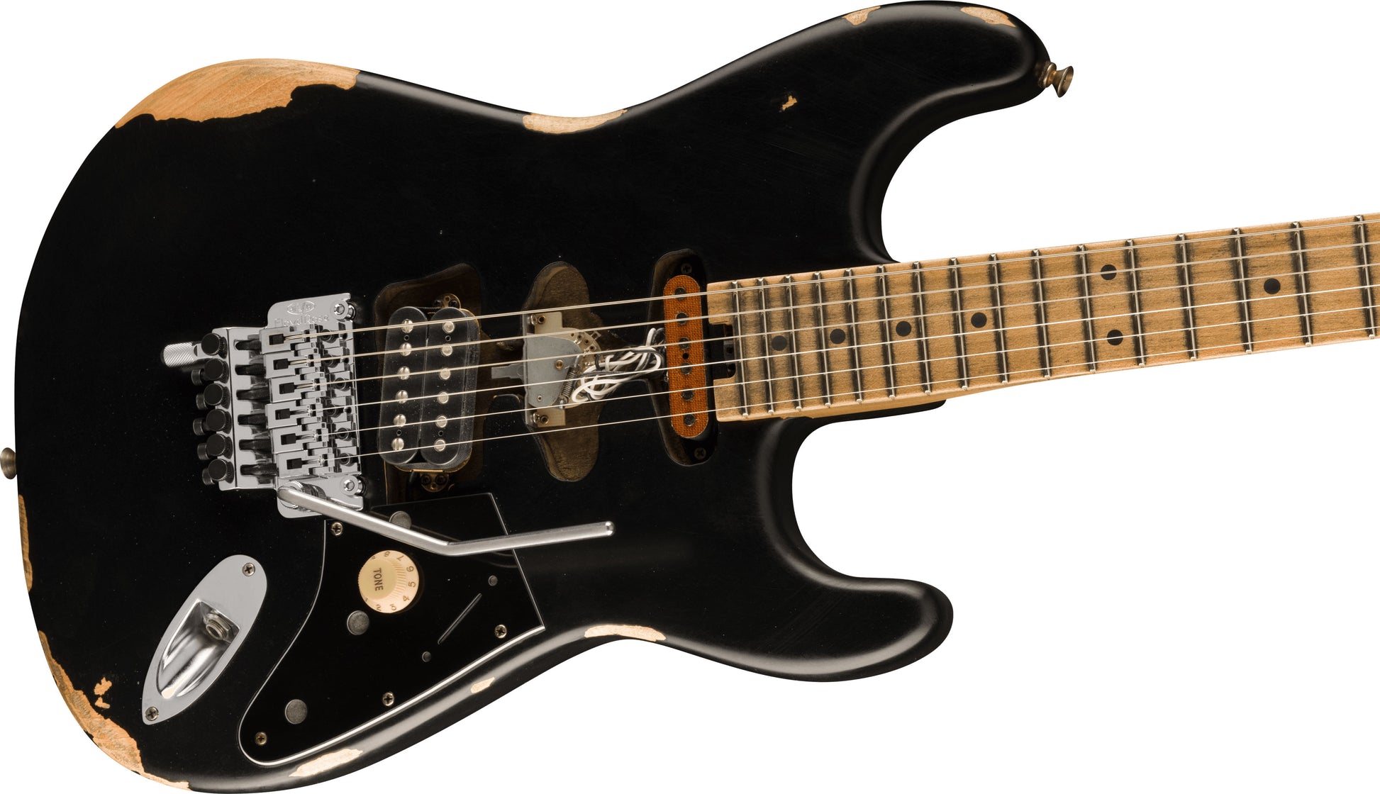 EVH Frankenstein Relic MN Guitarra Eléctrica Negra 3