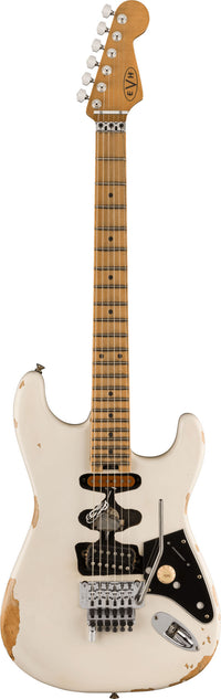 EVH Frankenstein Relic MN Guitarra Eléctrica Blanca 1